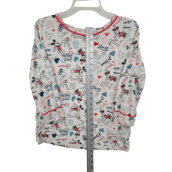 Disney Women's Pajama Set White  with graphics Size M - Picture 5 of 15